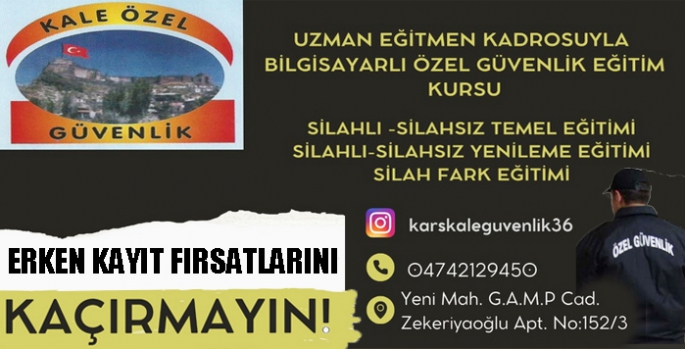 Kale Özel Güvenlik’de Erken Kayıt Fırsatlarını kaçırmayın