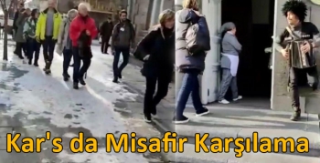 Kar's da Misafir Karşılama