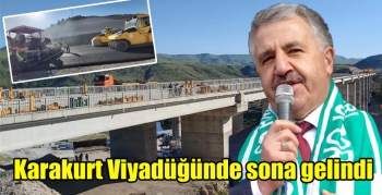 Karakurt Viyadüğünde sona gelindi