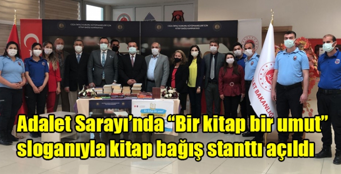 Kars Adalet Sarayı’nda “Bir kitap bir umut” sloganıyla kitap bağış stanttı açıldı