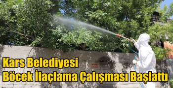 Kars Belediyesi Böcek İlaçlama Çalışması Başlattı