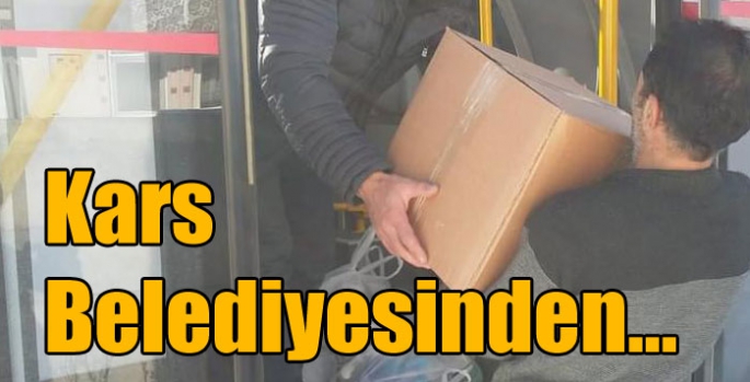 Kars Belediyesinden İhtiyaç Sahibi Ailelere Gıda ve Hijyen Paketi Yardımı