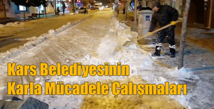 Kars Belediyesinin Karla Mücadele Çalışmaları