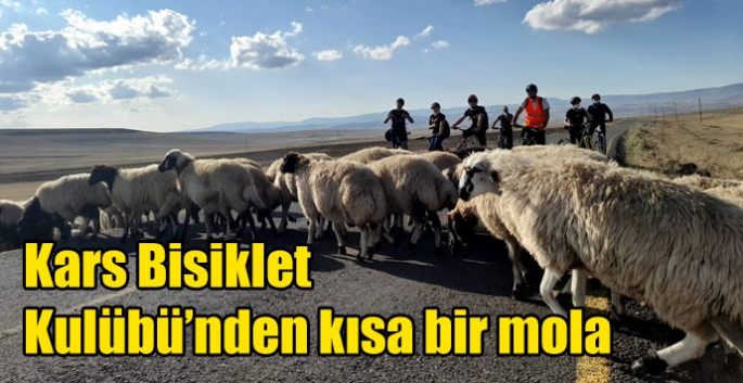 Kars Bisiklet Kulübü’nden kısa bir mola