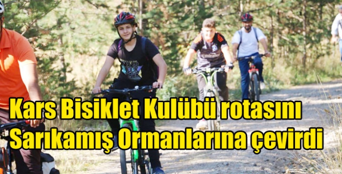 Kars Bisiklet Kulübü rotasını Sarıkamış Ormanlarına çevirdi