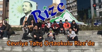 Kars Cevriye Tatış Ortaokulu Rize’de