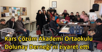 Kars Çözüm Akademi Ortaokulu Dolunay Derneği’ni ziyaret etti