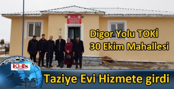 Kars Digor Yolu TOKİ 30 Ekim Mahallesi Taziye Evi Hizmete girdi