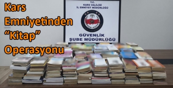 Kars Emniyetinden “”Kitap” Operasyonu