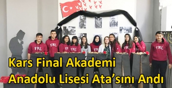 Kars Final Akademi Anadolu Lisesi Ata’sını Andı