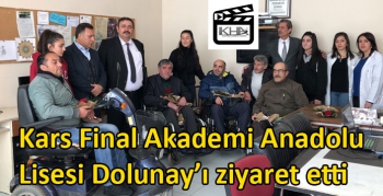 Kars Final Akademi Anadolu Lisesi Dolunay’ı ziyaret etti