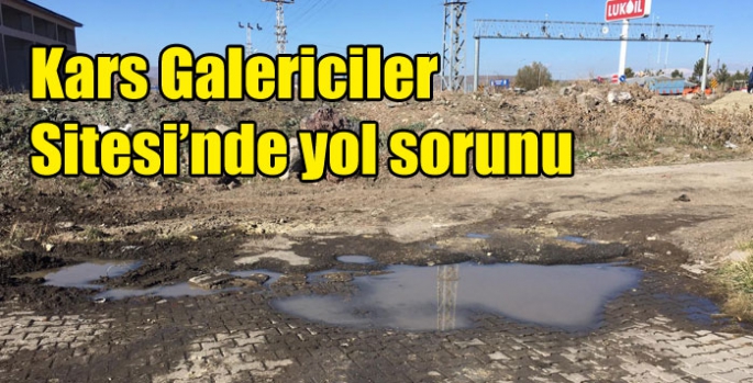 Kars Galericiler Sitesi’nde yol sorunu