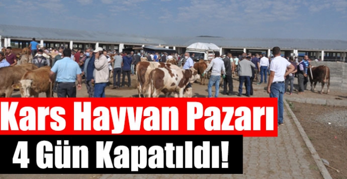 Kars Hayvan Pazarı 4 Gün Kapatıldı!