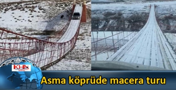 Kars’ın asma köprüsünde macera turu