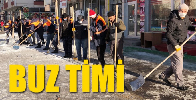 Kars’ın buz timleri iş başında