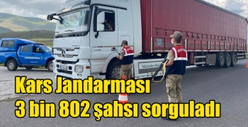 Kars Jandarması 3 bin 802 şahsı sorguladı