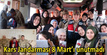 Kars Jandarması 8 Mart’ı unutmadı