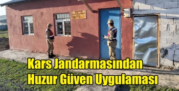 Kars Jandarmasından Huzur Güven Uygulaması