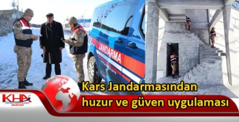 Kars Jandarmasından huzur ve güven uygulaması