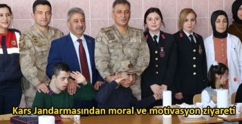 Kars Jandarmasından moral ve motivasyon ziyareti