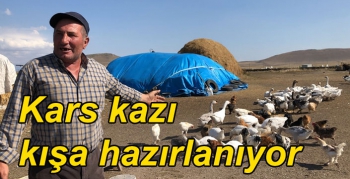 Kars kazı kışa hazırlanıyor