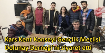 Kars Kent Konseyi Gençlik Meclisi Dolunay Derneği’ni ziyaret etti