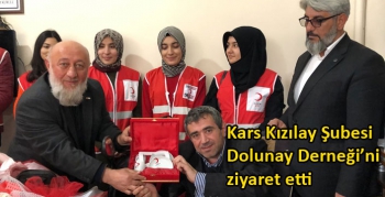 Kars Kızılay Şubesi Dolunay Derneği’ni ziyaret etti