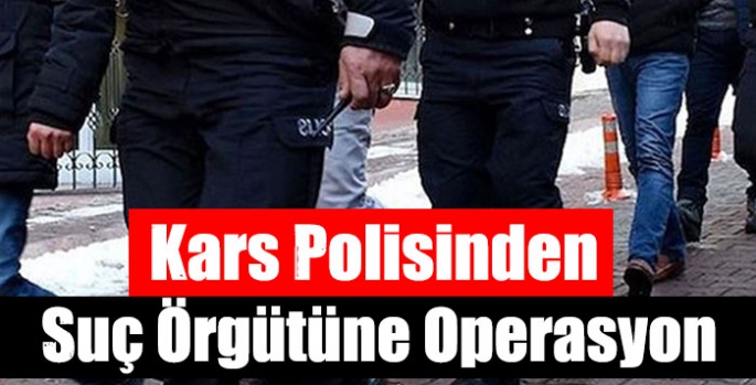 Kars Polisinden Suç Örgütüne Operasyon 