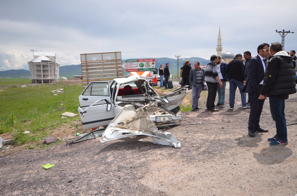 Kars Sarıkamış’ta Yaralamalı Trafik kazası