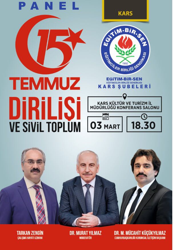 Kars’ta 15 Temmuz Dirilişi ve Sivil Toplum Kuruluşu Paneli