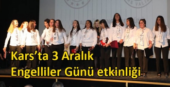 Kars’ta 3 Aralık Engelliler Günü etkinliği