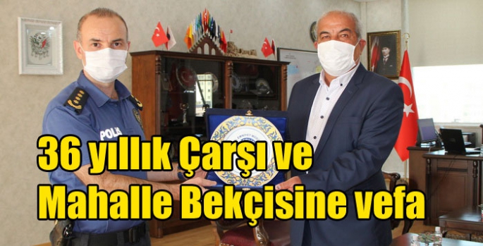 Kars’ta 36 yıllık Çarşı ve Mahalle Bekçisine vefa