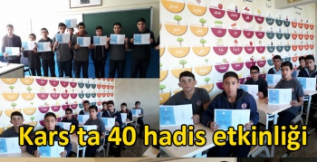 Kars’ta 40 hadis etkinliği