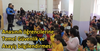 Kars’ta anasınıfı öğrencilerine Temel Güvenlik ve Asayiş bilgilendirmesi