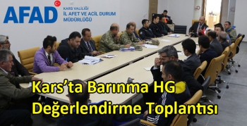 Kars’ta Barınma HG Değerlendirme Toplantısı