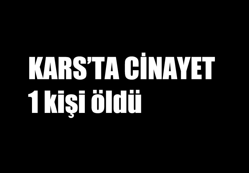 Kars’ta Cinayet: 1 Ölü