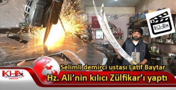 Kars’ta demirci ustası Hz. Ali’nin kılıcı Zülfikar’ı yaptı