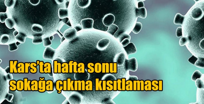 Kars’ta hafta sonu sokağa çıkma kısıtlaması