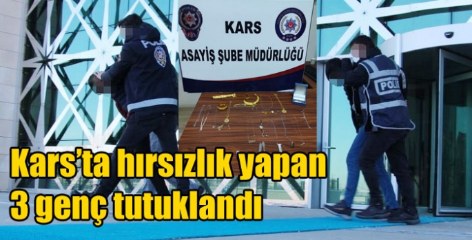 Kars’ta hırsızlık yapan 3 genç tutuklandı