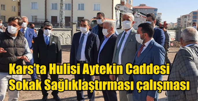 Kars’ta Hulisi Aytekin Caddesi Sokak Sağlıklaştırması çalışması