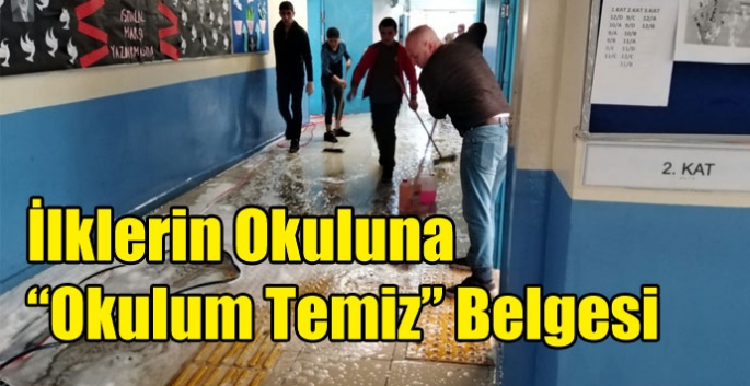 Kars’ta İlklerin Okuluna ‘Okulum Temiz’ Belgesi