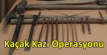 Kars’ta Kaçak Kazı Operasyonu