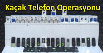 Kars’ta Kaçak Telefon Operasyonu