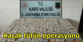 Kars’ta kaçak tütün operasyonu