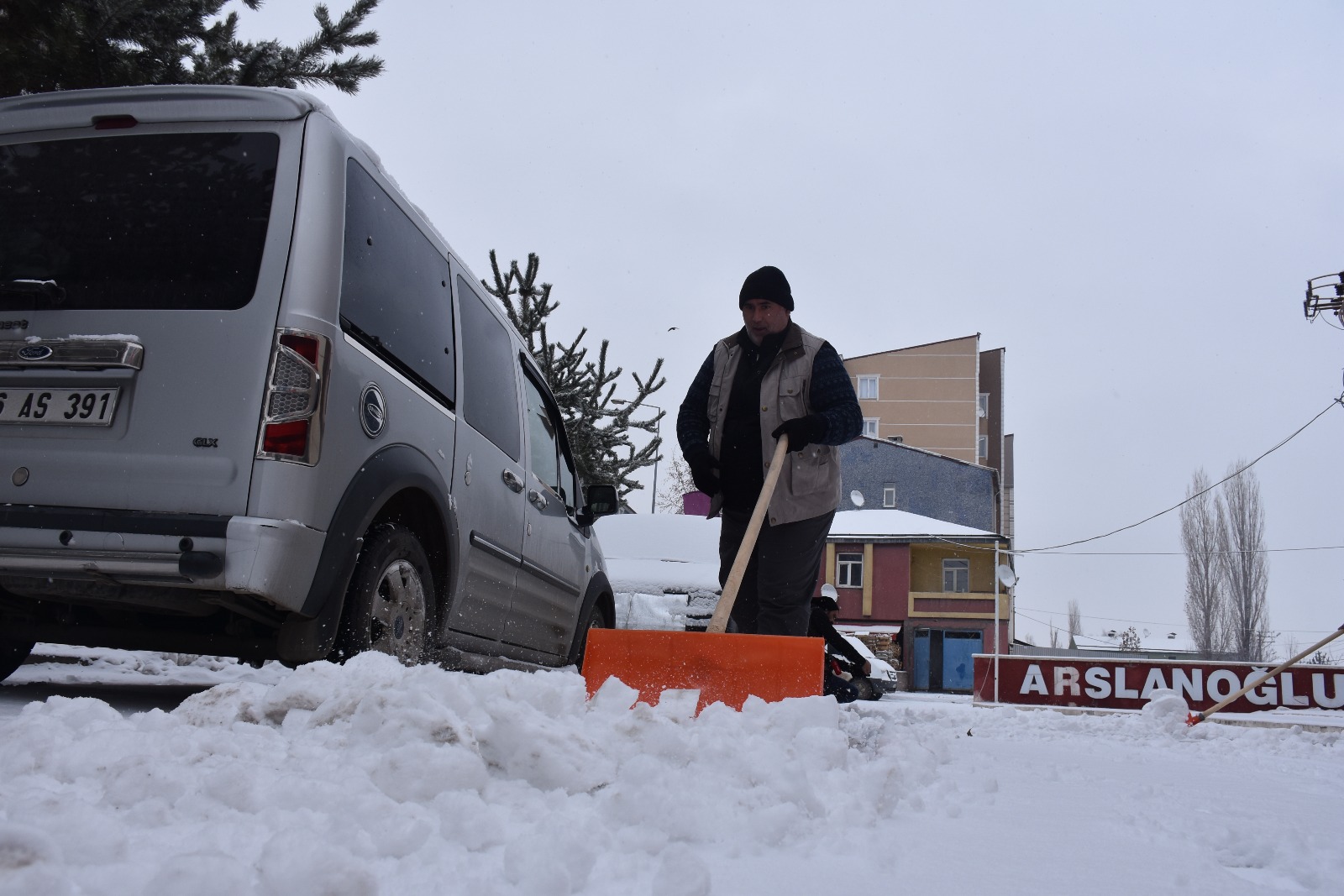 Kars’ta kar yağışı