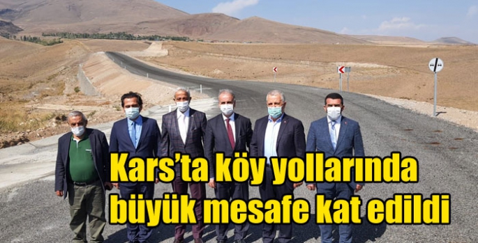 Kars’ta köy yollarında büyük mesafe kat edildi