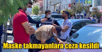 Kars’ta maske takmayanlara ceza kesildi