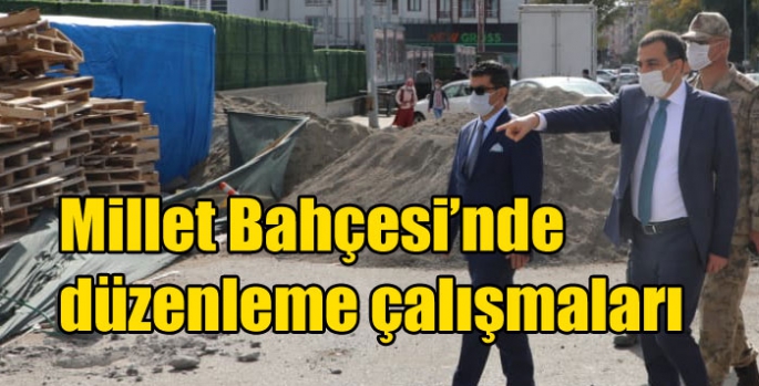 Kars’ta Millet Bahçesi’nde düzenleme çalışmaları