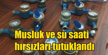 Kars’ta musluk ve su saati hırsızları tutuklandı