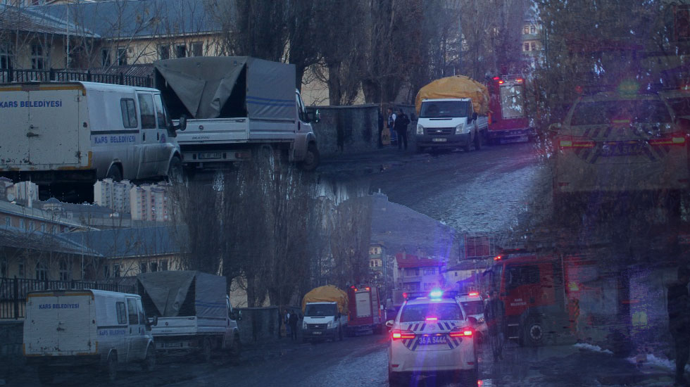 Kars'ta Öğrenci Yurdunda Yangın Paniği